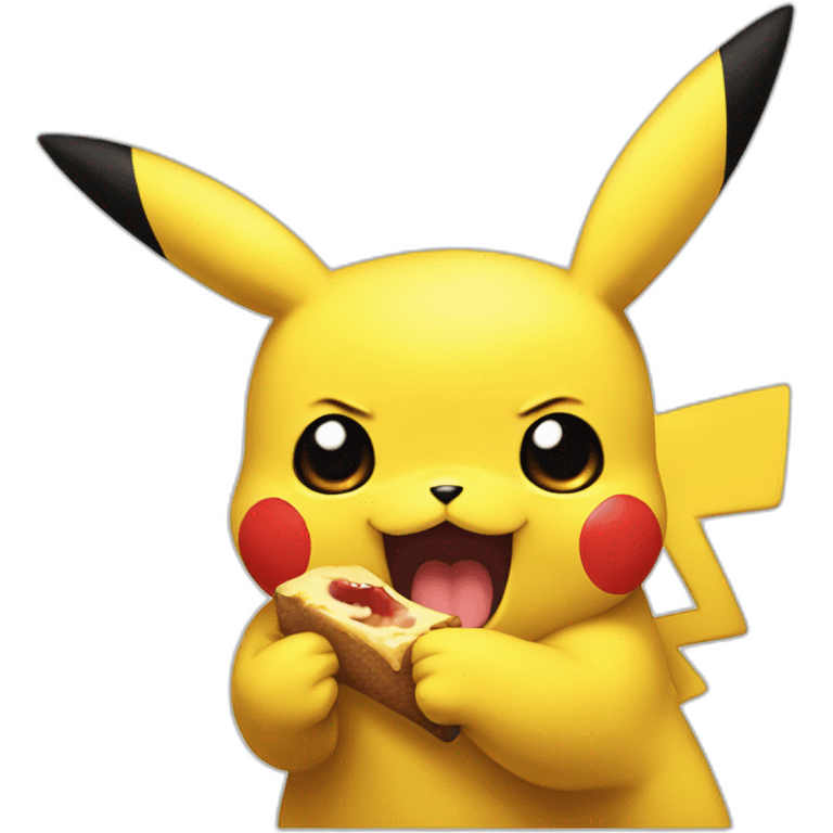 Pikachu qui sus une bite emoji