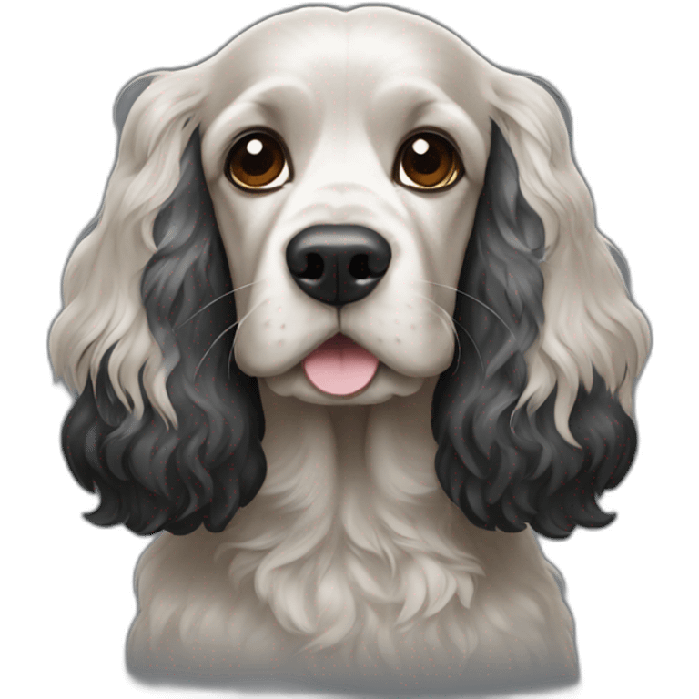 Black cocker spaniel emoji