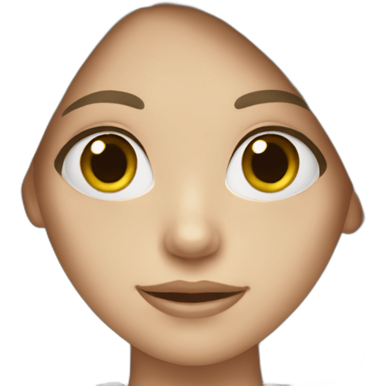 white brunette girl emoji