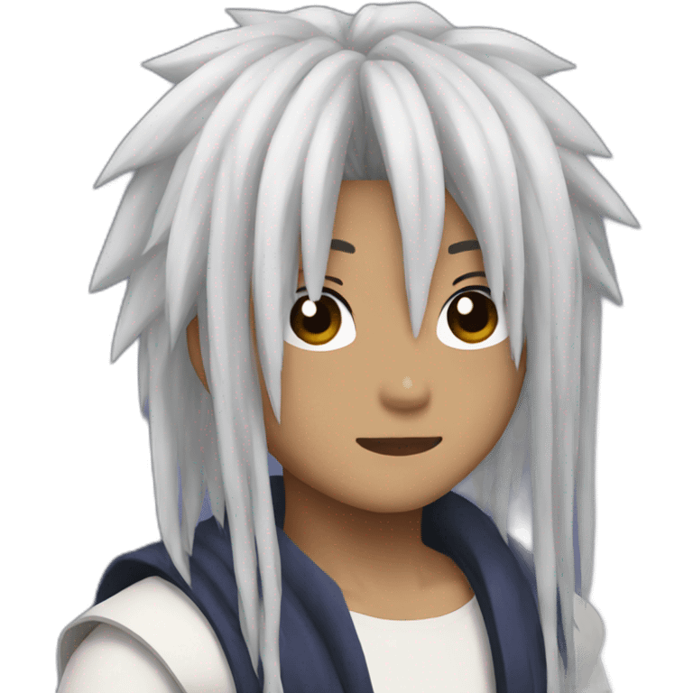 sasuke with long afro braids emoji