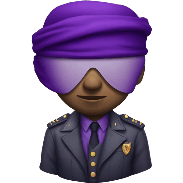 Blindfolded purple Heart  emoji