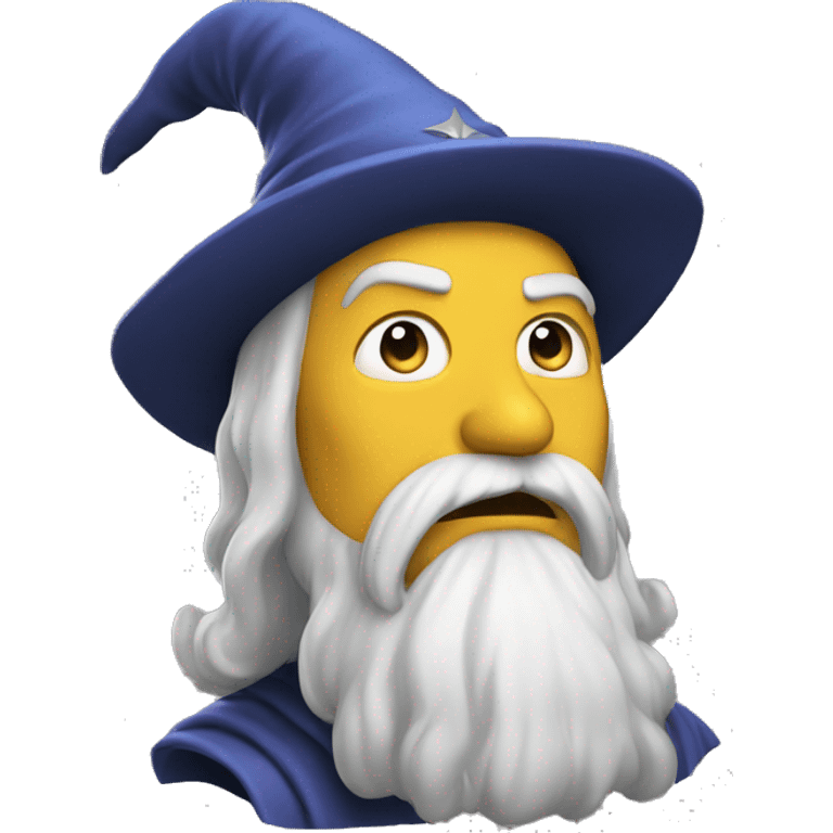 A wizard blasting emoji