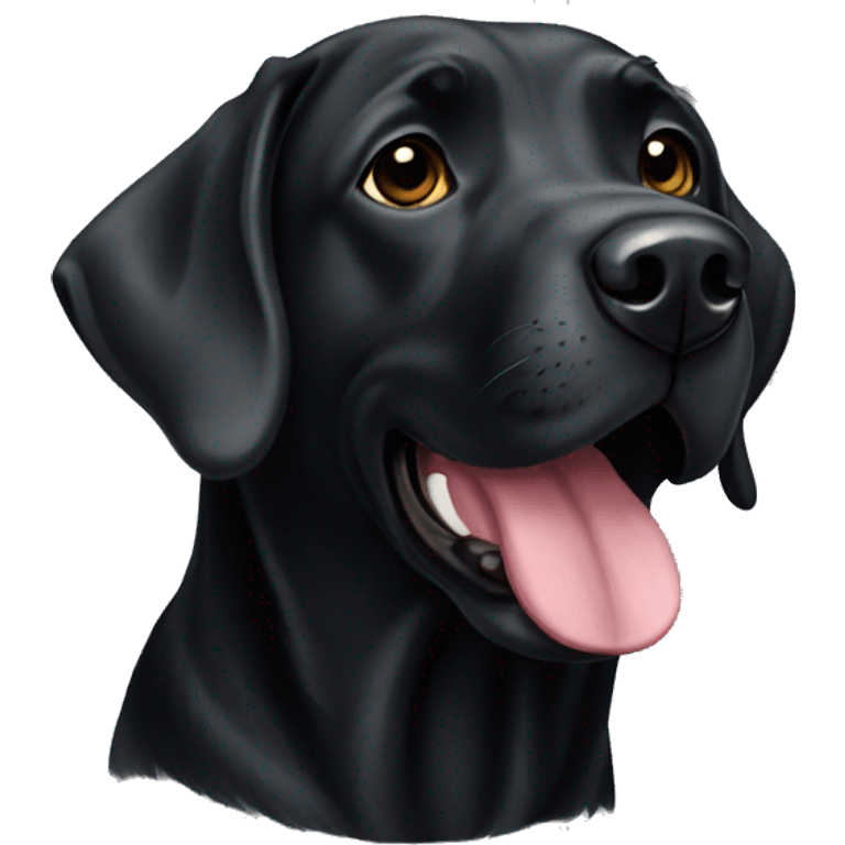 black lab emoji