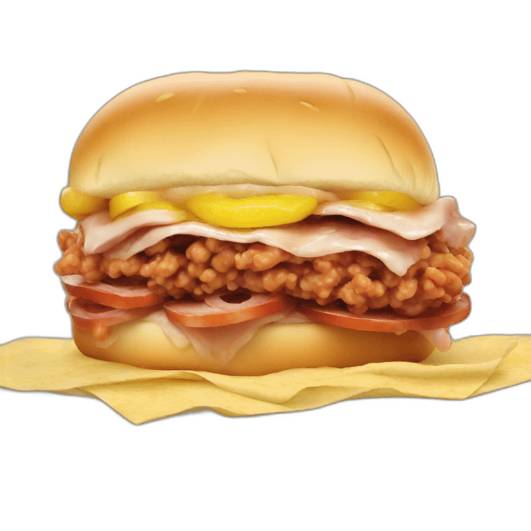 sloppy Sandwich meat emoji