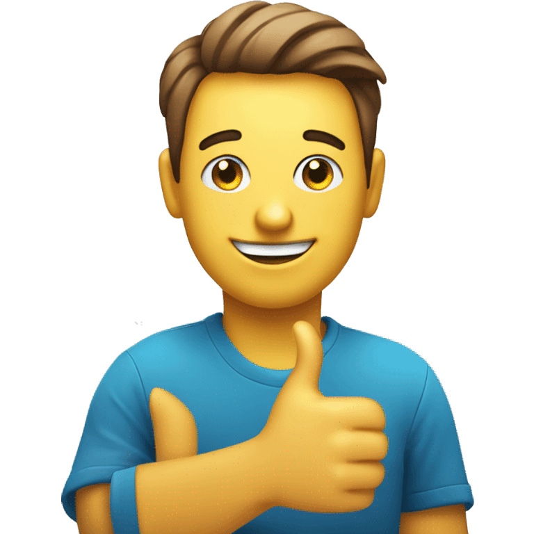 only face,Smiling emoji, wide eyes, thumbs-up, holding report, celebrating success. emoji