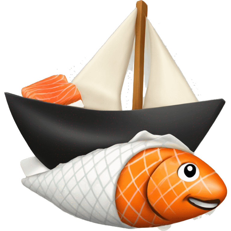 sushi sail boat emoji