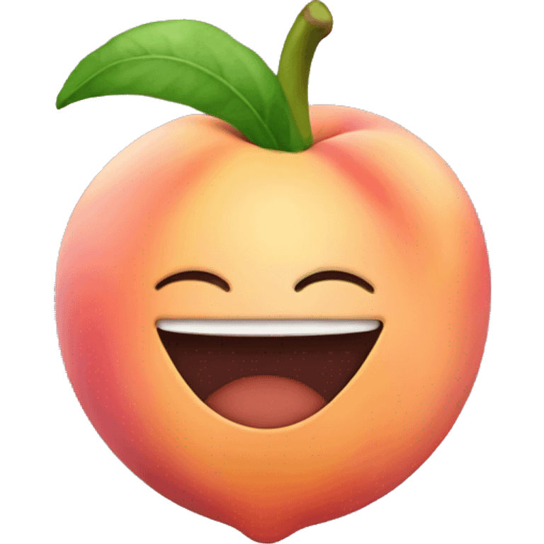 peach on top of eggplant  emoji