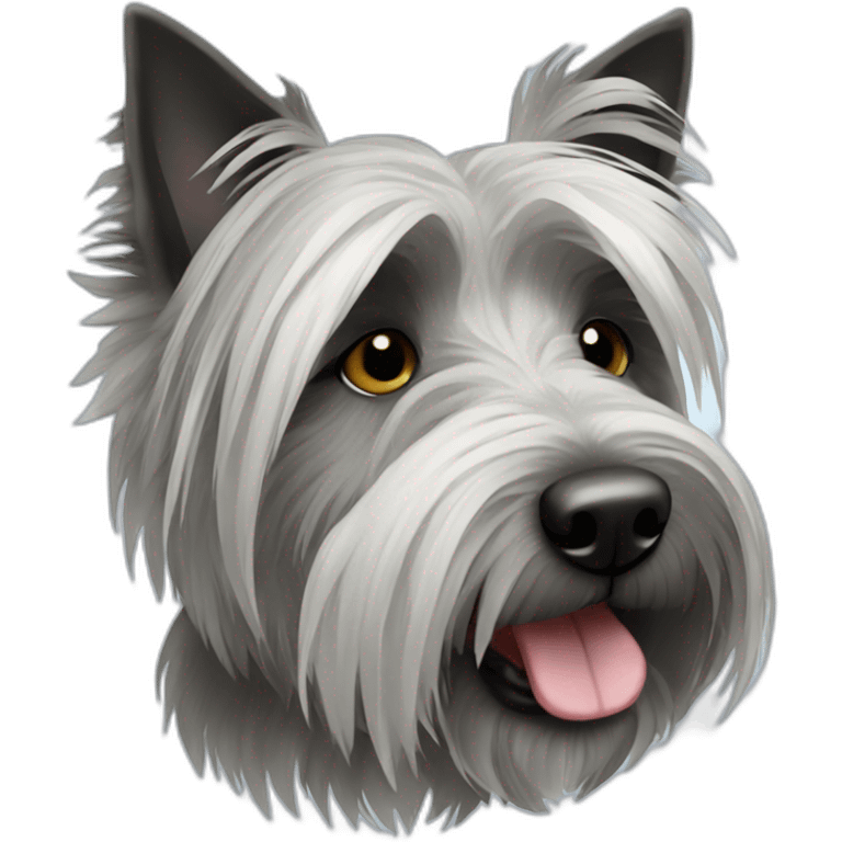 grey skye terrier emoji