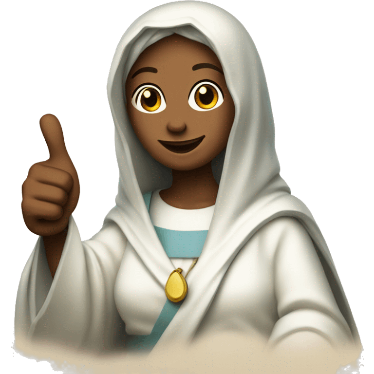 virgin mary thumbs up emoji