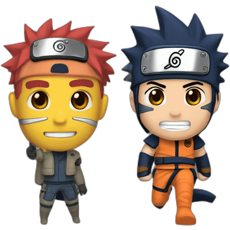 tranformes y naruto emoji