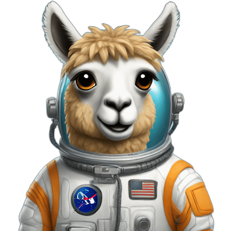 llama in a space suit emoji