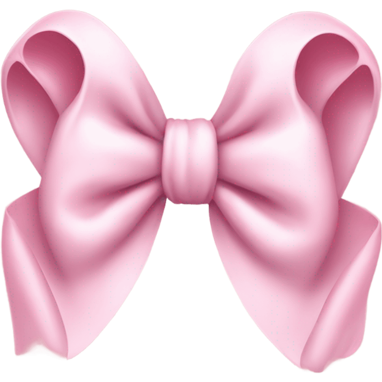 pale pink bow with skull in the middle  emoji