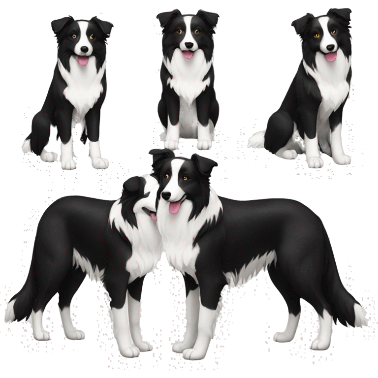 Border Collie Dog Breed Full Body emoji