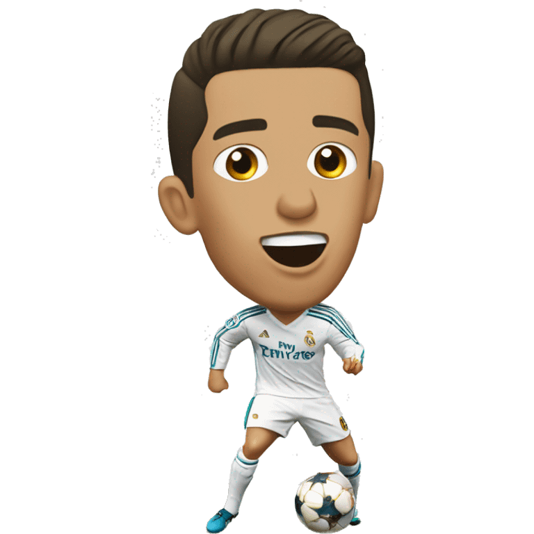 Cristiano Ronaldo play in Real Madrid  emoji