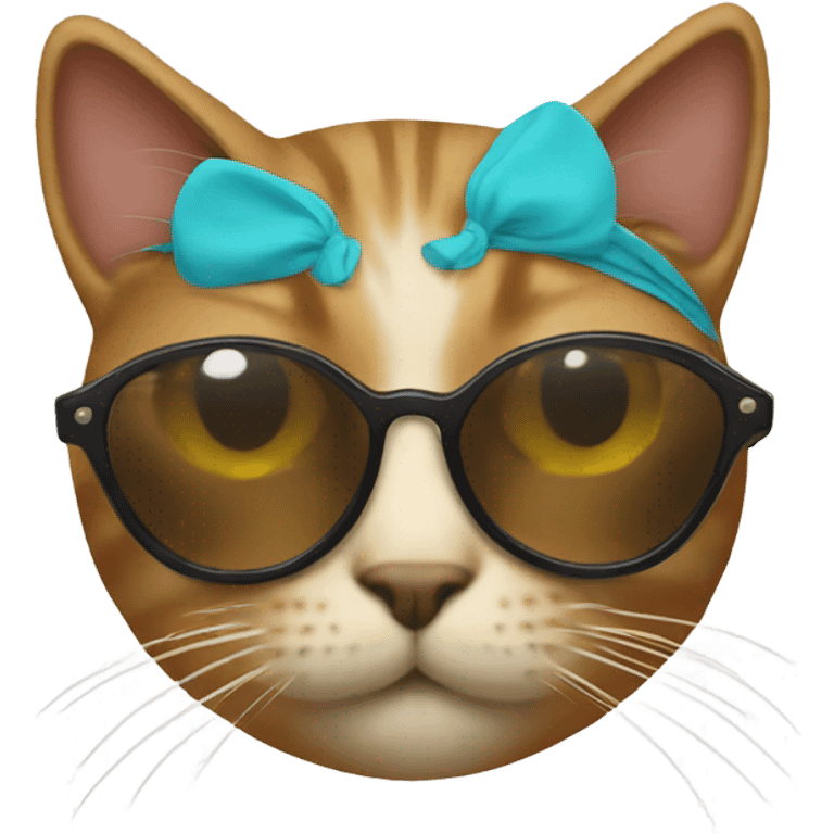 Cat with sunglasses emoji