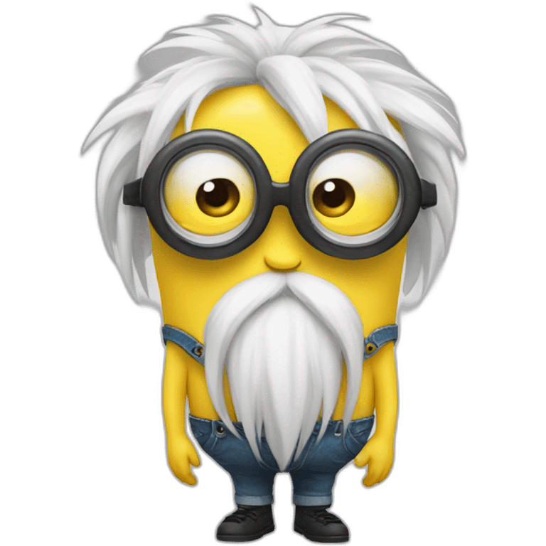 Minion a 4 patas con gafas emoji