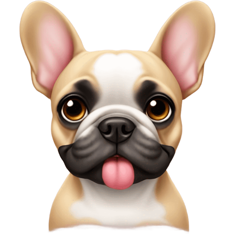 French bulldog in love  emoji