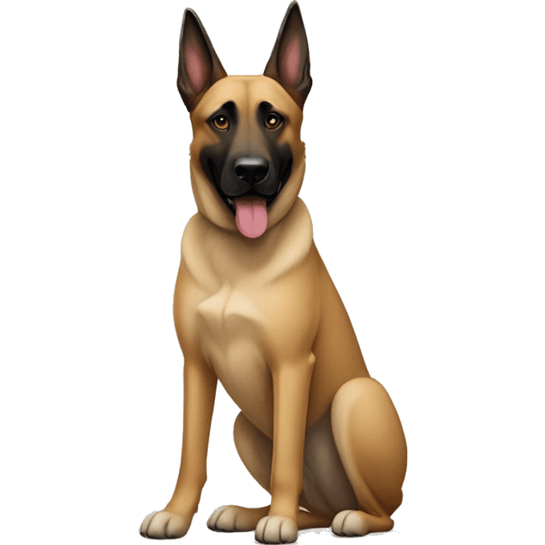 Walking Belgian malinois and Anatolian shepherd emoji