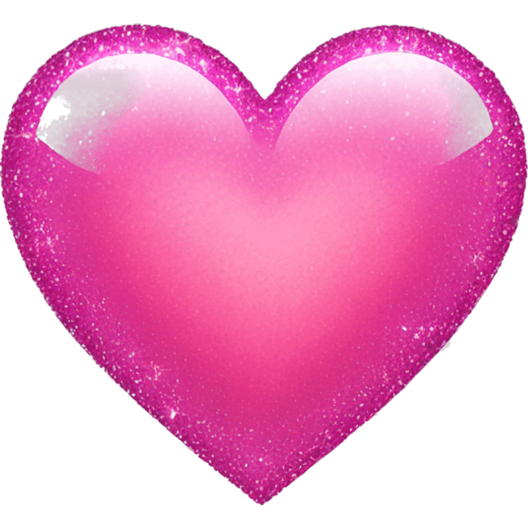 Pink heart with sparkle emoji