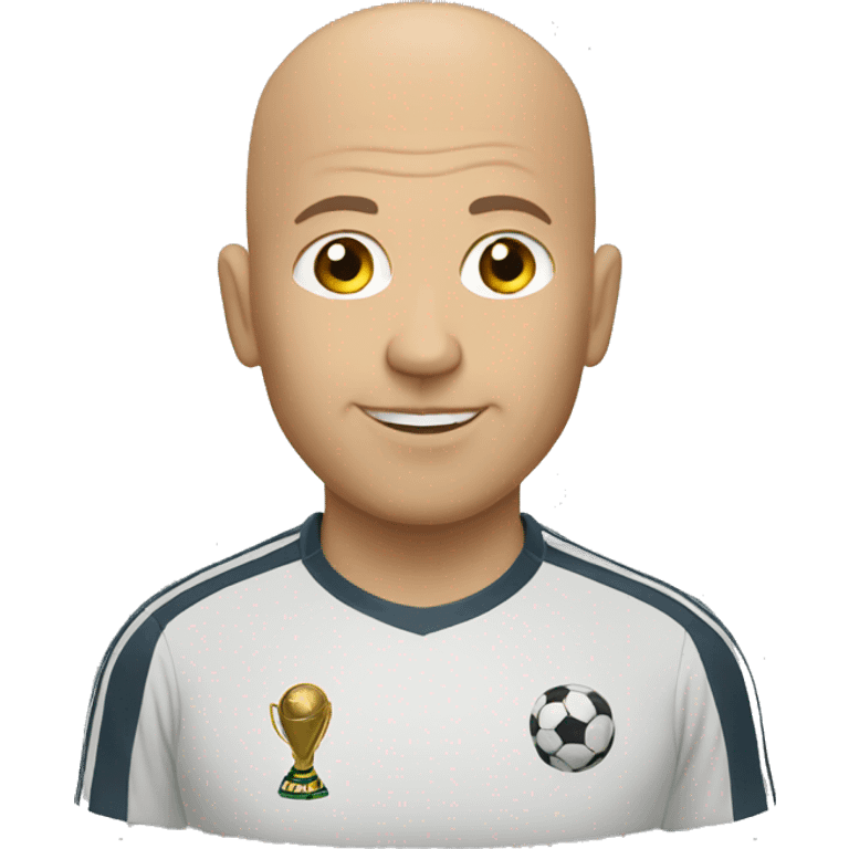 soccer younger Bald coach  emoji