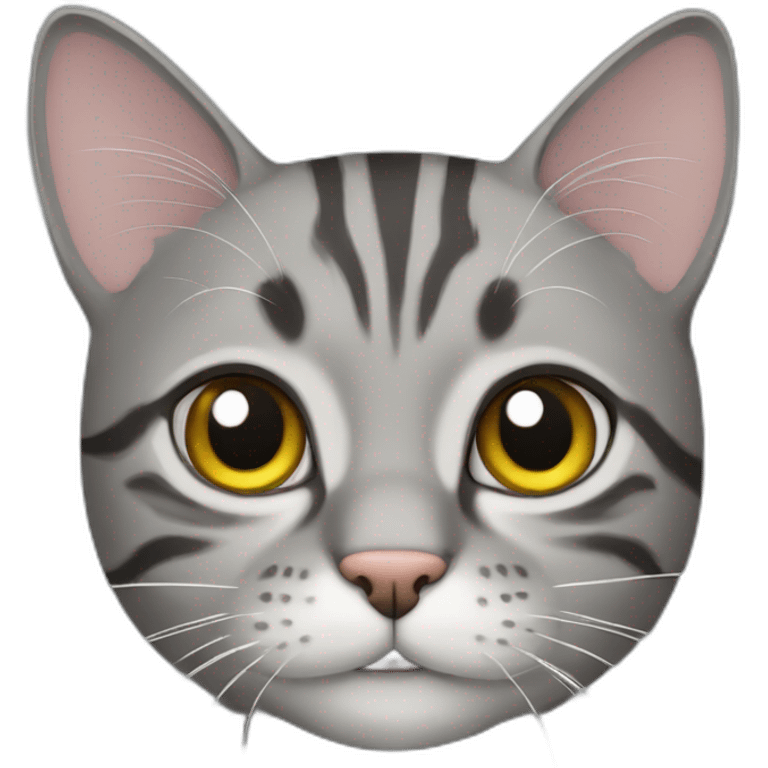 grey tabby cat emoji