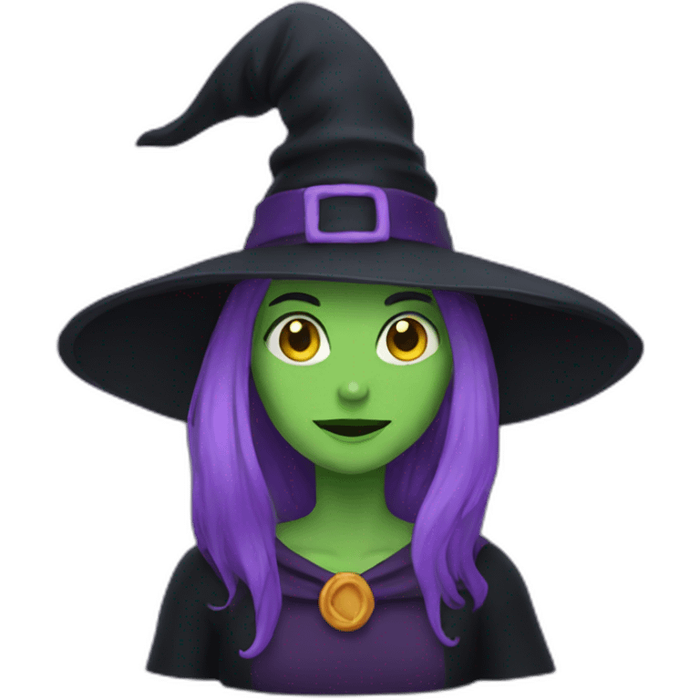 A witch emoji