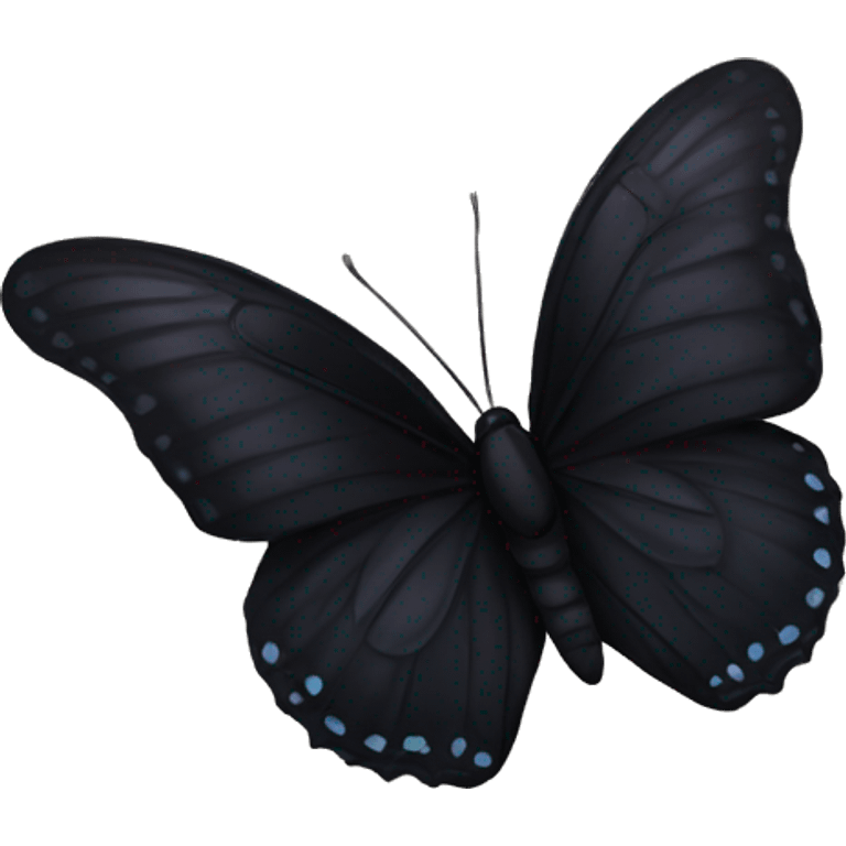 Black butterfly emoji