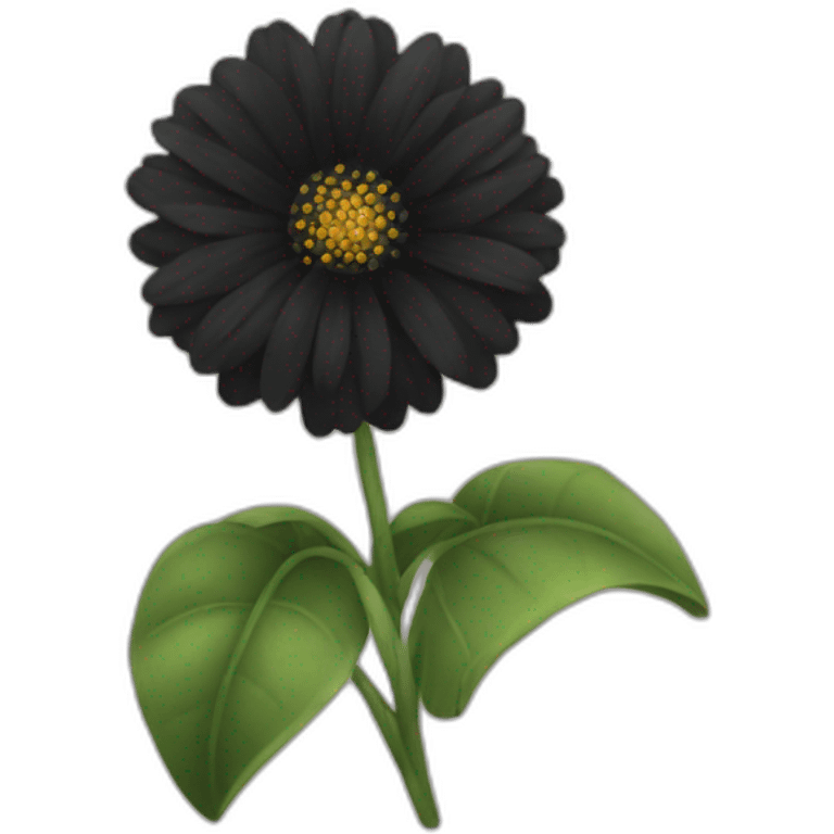 black flower emoji