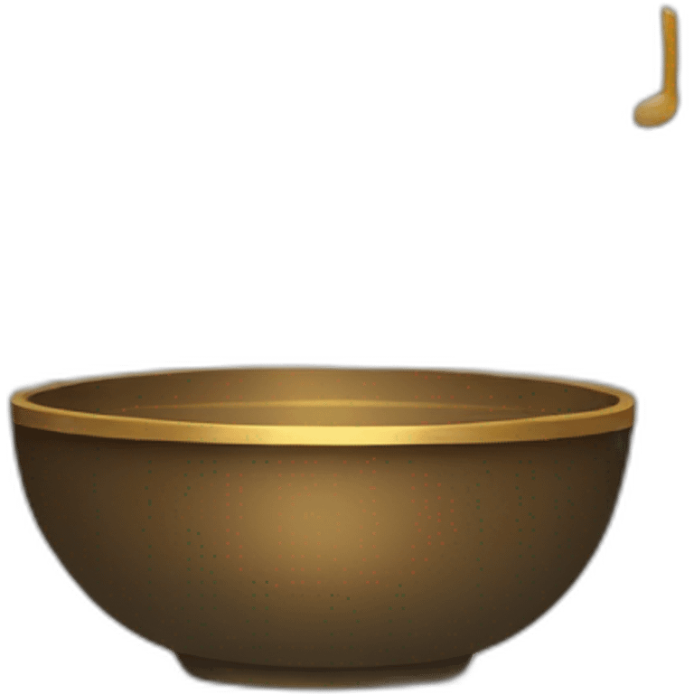 Singing bowl emoji