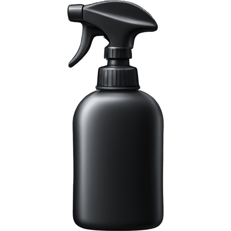  Black spray bottle  emoji