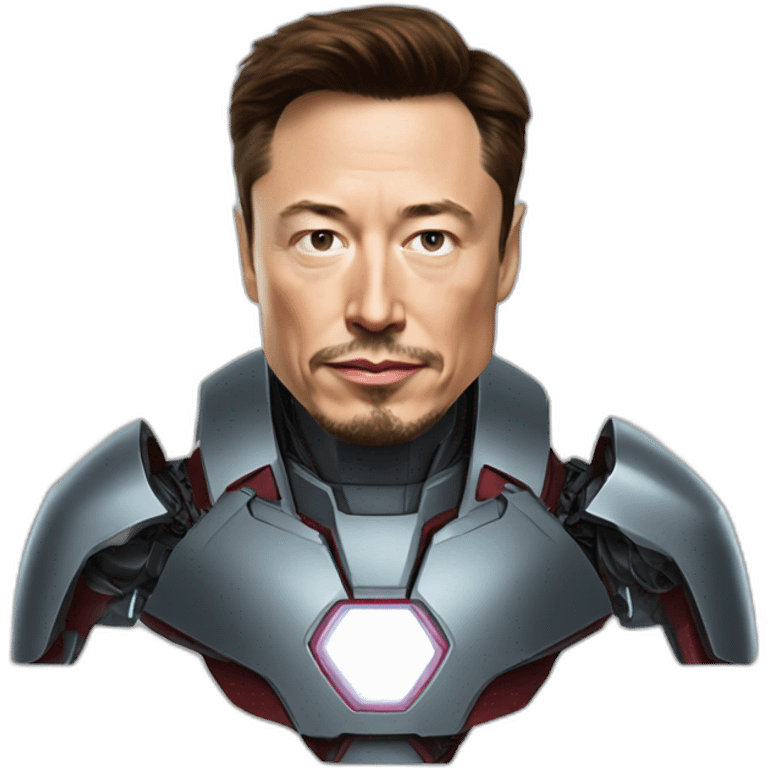 elon musk as iron man emoji