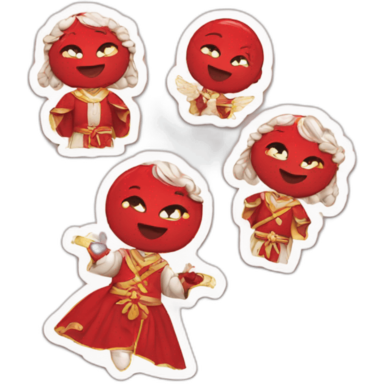 blessing stickers red emoji