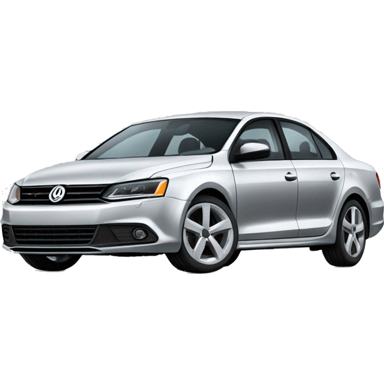 silver Jetta car emoji