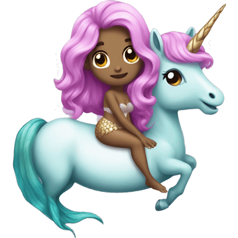 Unicorn mermaid  emoji