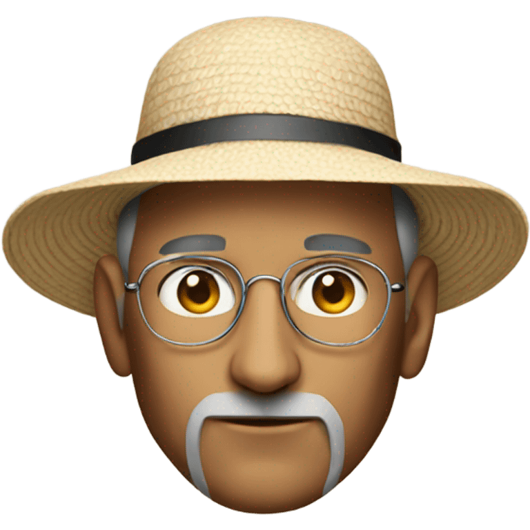 Steve jobs wearing a sun hat  emoji