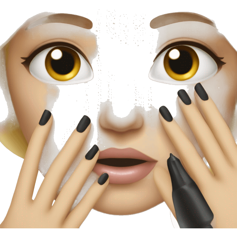 Rubia manicurista emoji