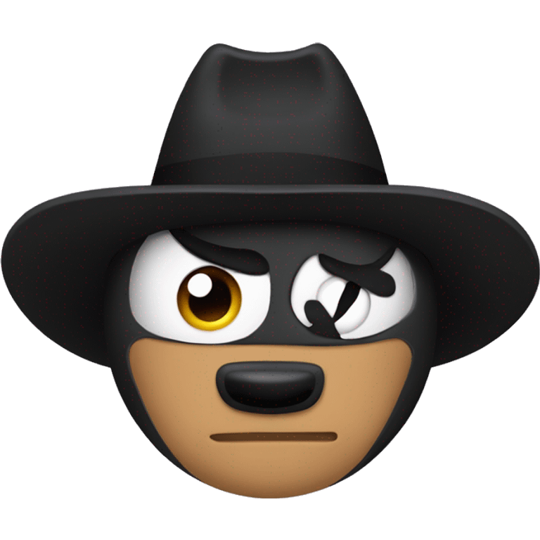 El zorro animal con un pasamontañas  emoji