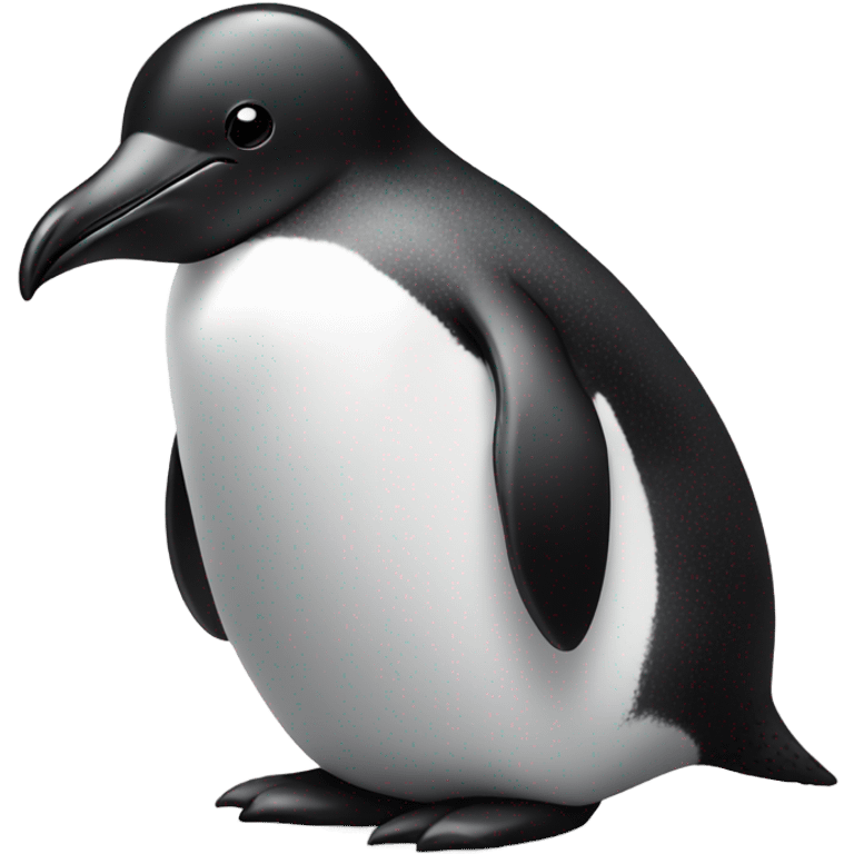 Penguin with a pebble  emoji