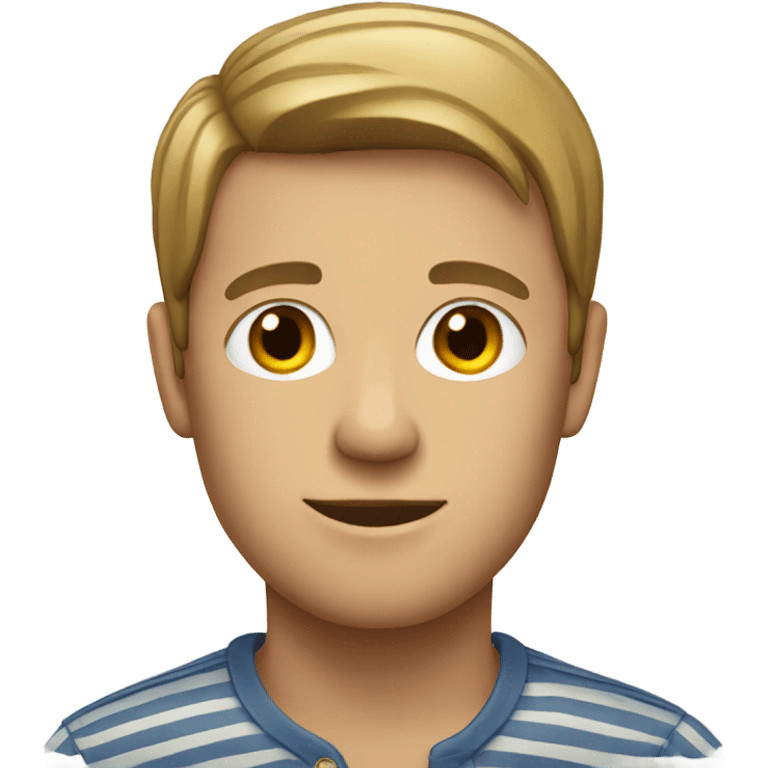 striped shirt male portrait emoji