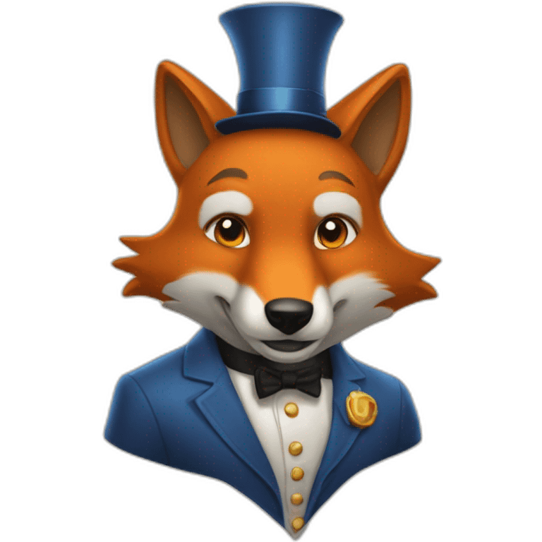 un renard magicien emoji