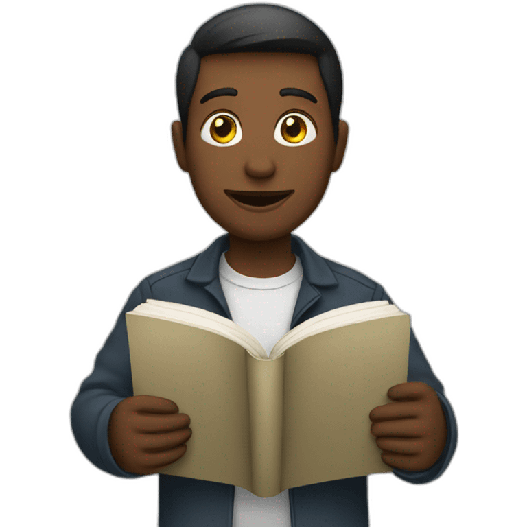 person with book emoji