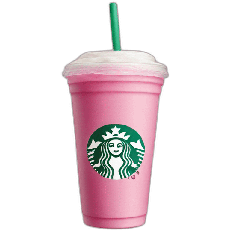 pink starbucks beverage emoji