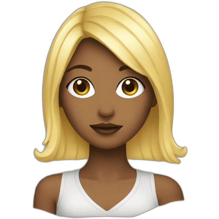 Designer graphic girl emoji