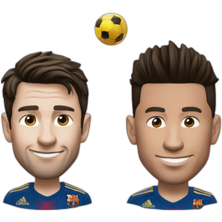 Lionel Messi and cristiano Ronaldo emoji