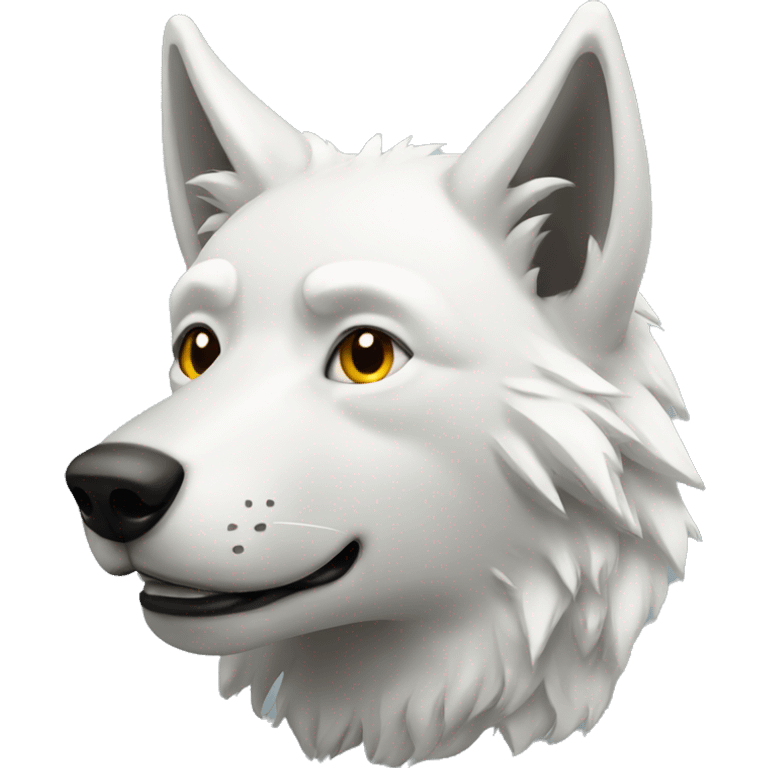 white wolf emoji