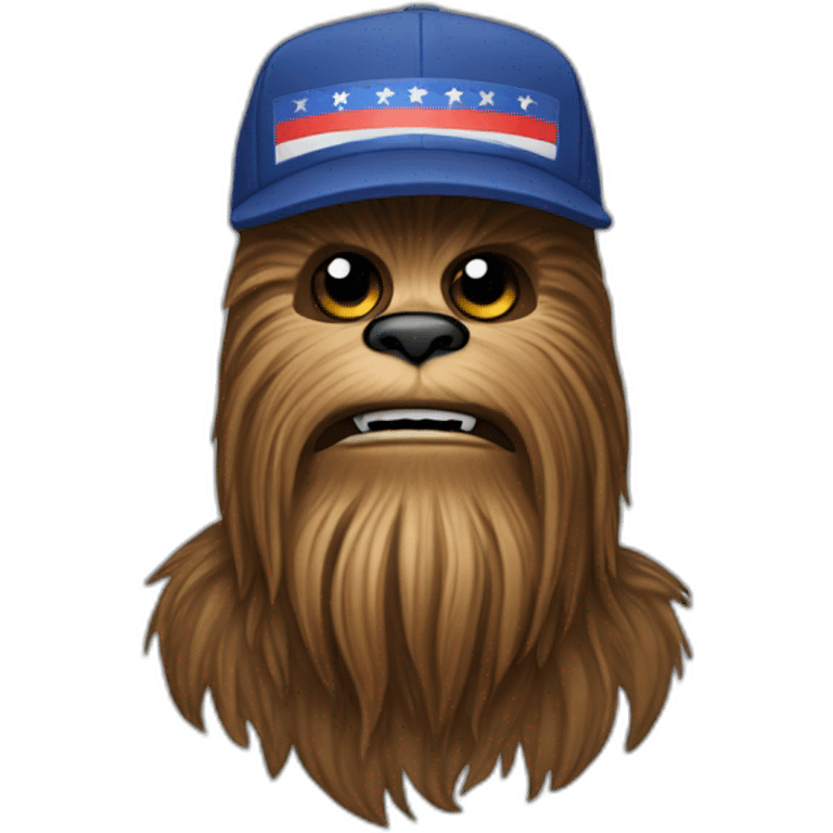 chewbacca with serbian cap emoji