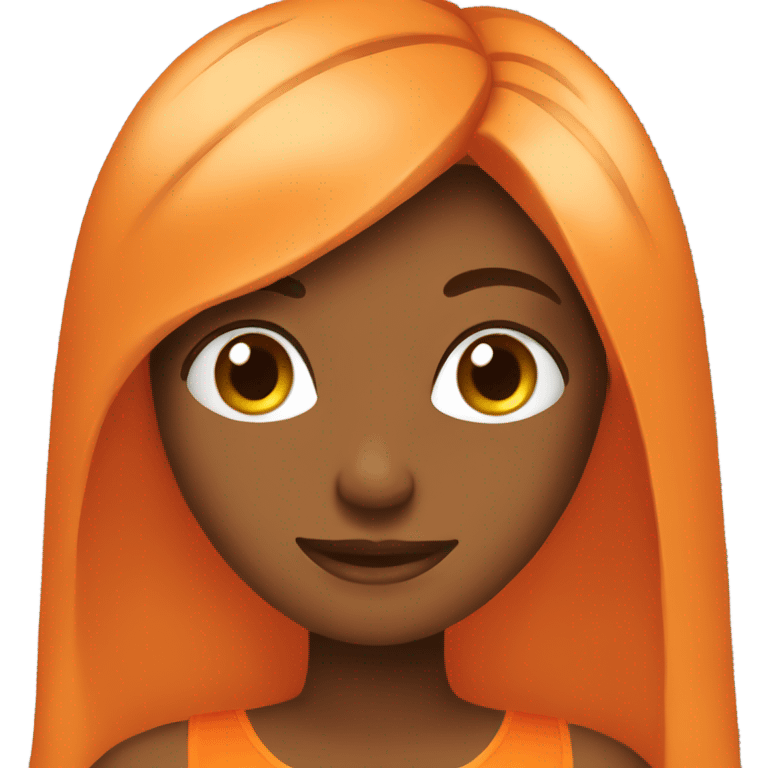 one orange dress emoji