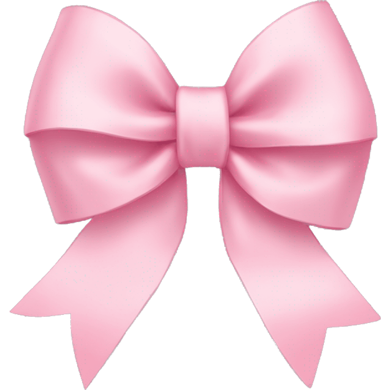 light pink ribbon bow emoji