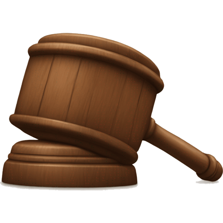 brown wooden gavel emoji