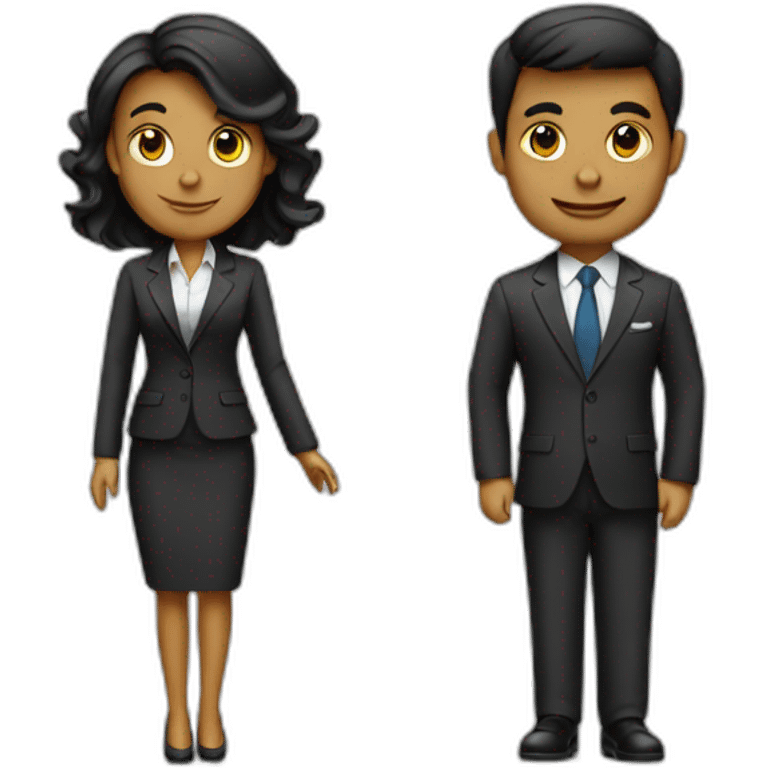 couple in business attire emoji